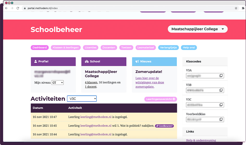 Maatschappijleer Digitale lesmethode