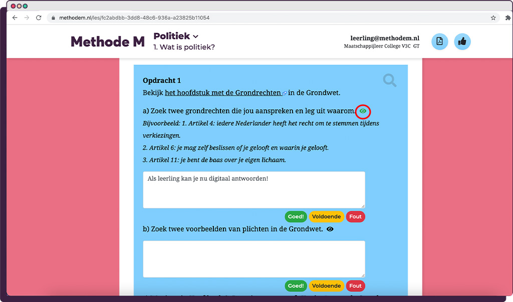 Maatschappijleer Digitale lesmethode