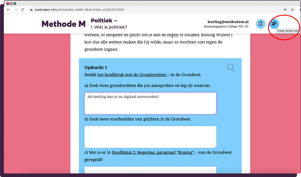 Maatschappijleer Digitale lesmethode
